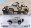 Modellino replica 1989 Jeep Wrangler YJ Sahara scala 1/64